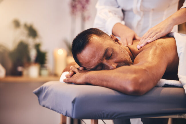 sleep-massage-spa-therapy-and-man-with-luxury-car-2023-01-06-16-52-59-utc